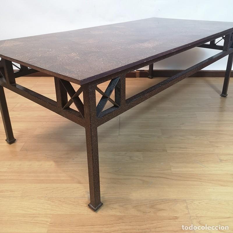 Antig&uuml;edades: Mesa Auxiliar Tapa de Coco - Foto 4