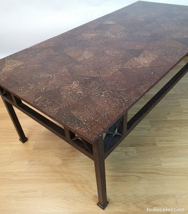Antig&uuml;edades: Mesa Auxiliar Tapa de Coco - Foto 5