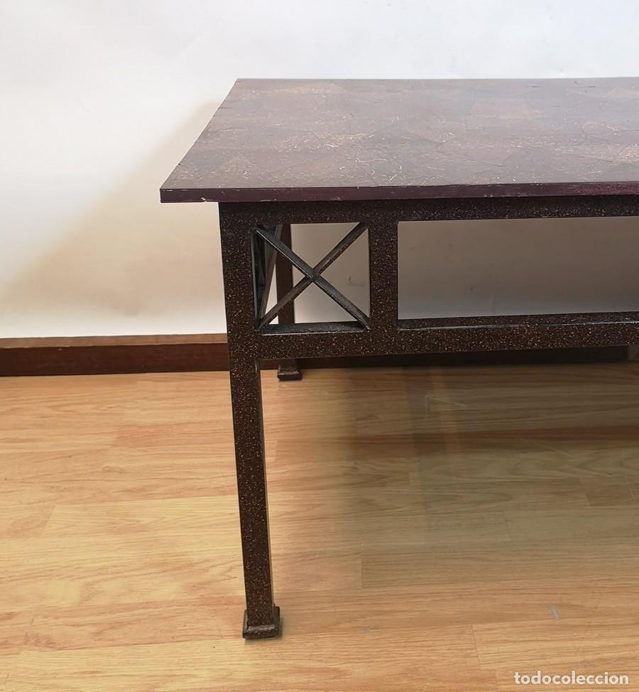 Antig&uuml;edades: Mesa Auxiliar Tapa de Coco - Foto 6