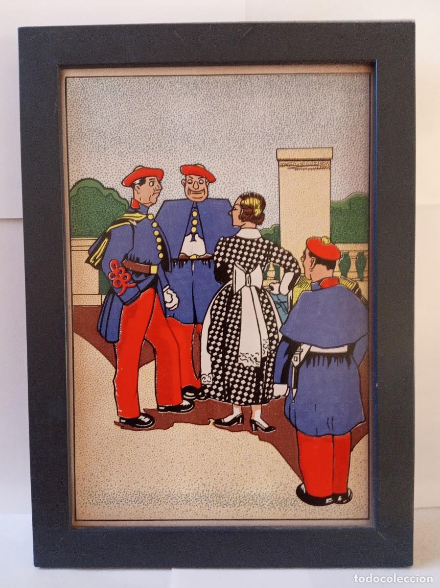 Antig&uuml;edades: Azulejo escena vasca vintage - Foto 1