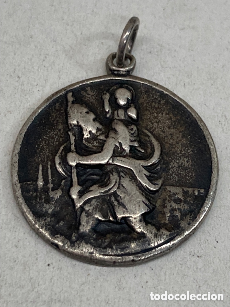 Antig&uuml;edades: Medalla de plata religiosa - Foto 1