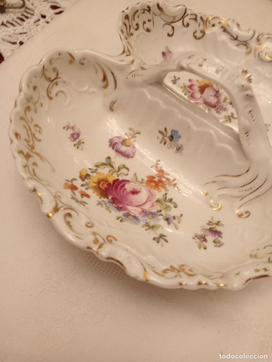 Antig&uuml;edades: CENTRO DE MESA DE PORCELANA - Foto 4
