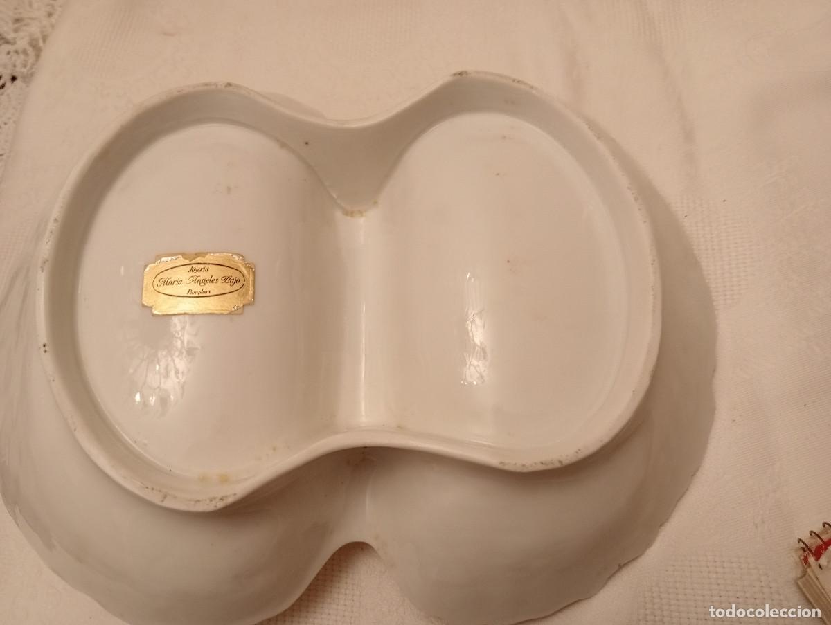 Antig&uuml;edades: CENTRO DE MESA DE PORCELANA - Foto 5