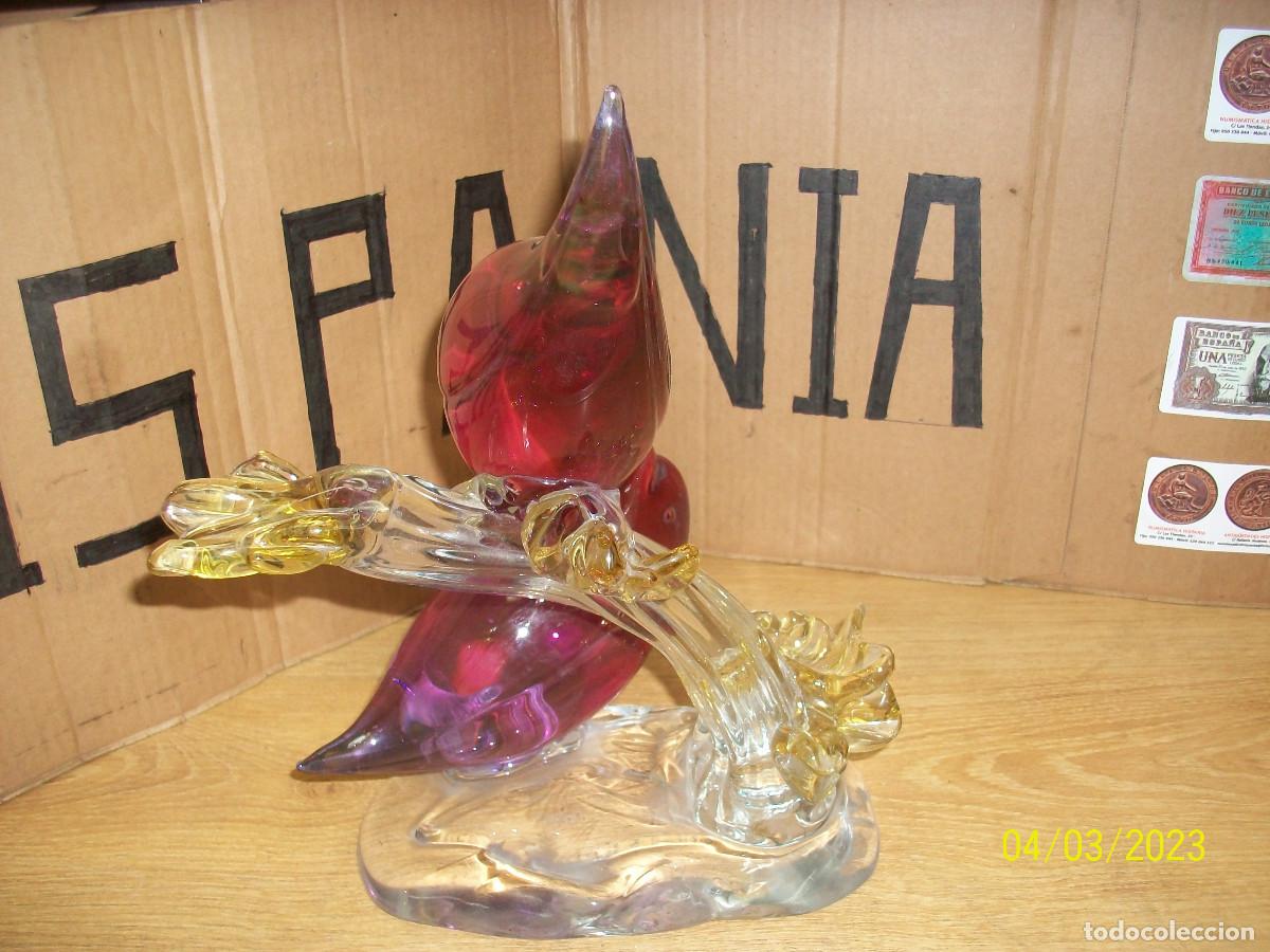 Antig&uuml;edades: PAREJA DE PAJAROS DE MURANO - Foto 5