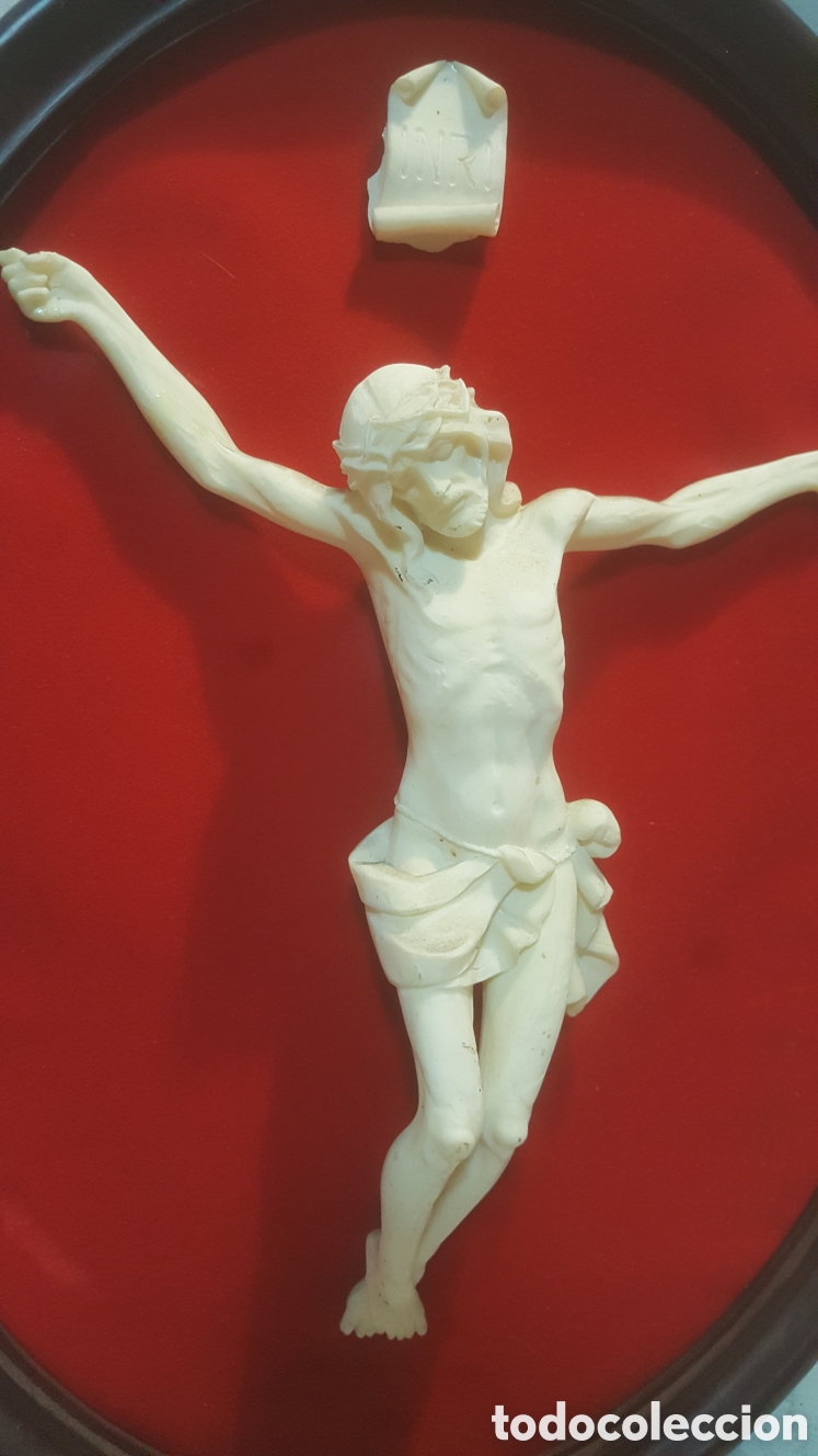 Antig&uuml;edades: CRISTO CRUCIFICADO Y ENMARCADO - Foto 4