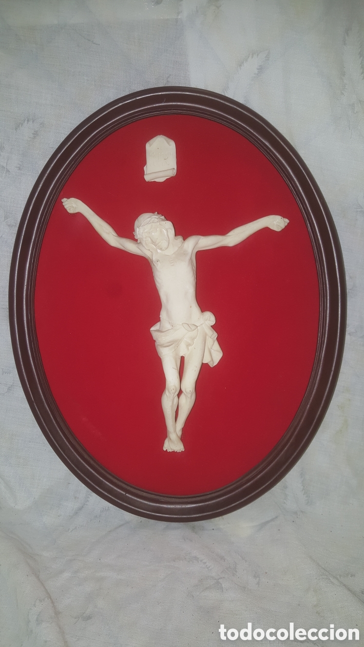 Antig&uuml;edades: CRISTO CRUCIFICADO Y ENMARCADO - Foto 1