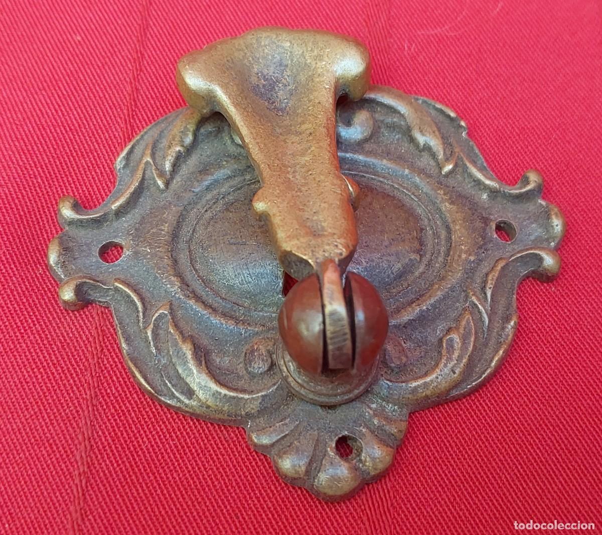 Antig&uuml;edades: TIRADOR DE BRONCE CON BOCA LLAVE - Foto 5