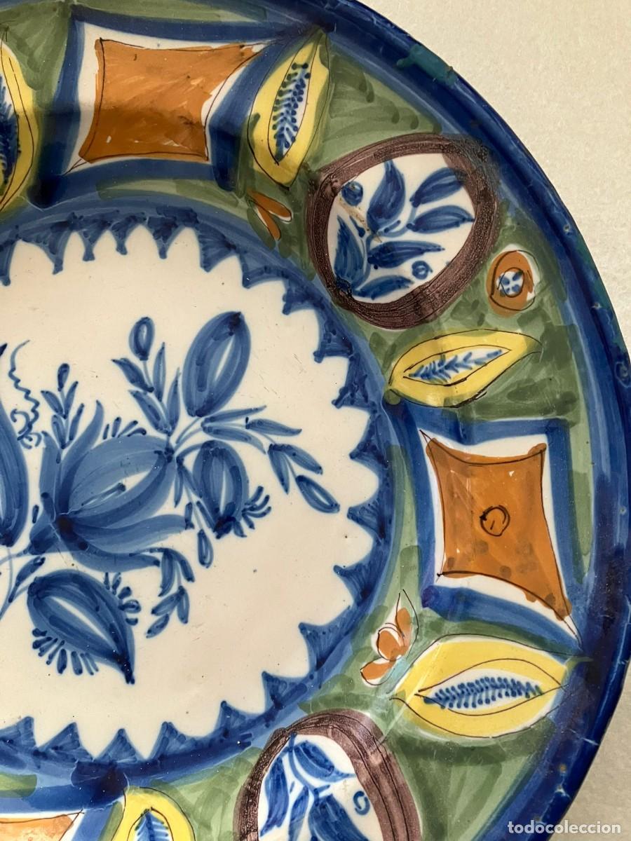 Antig&uuml;edades: Plato de cer&aacute;mica, Manises. SXIX - Foto 3