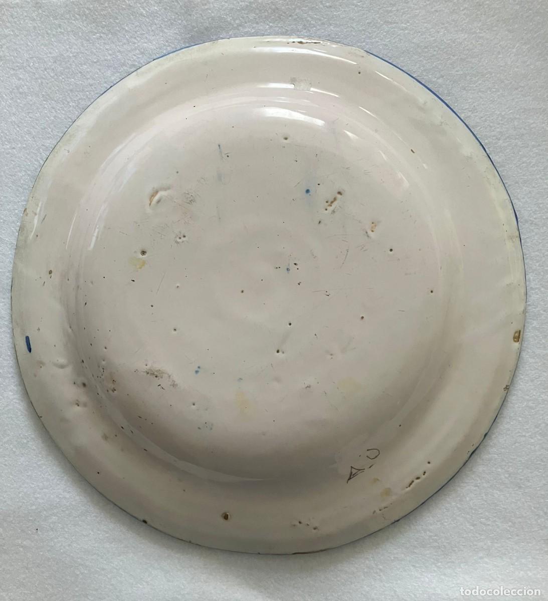 Antig&uuml;edades: Plato de cer&aacute;mica, Manises. SXIX - Foto 4