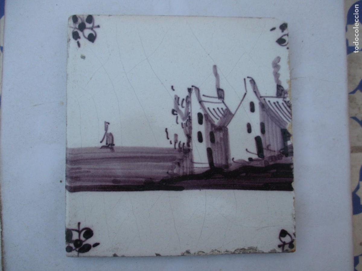 Antig&uuml;edades: Azulejo antiguo Delft - Foto 1