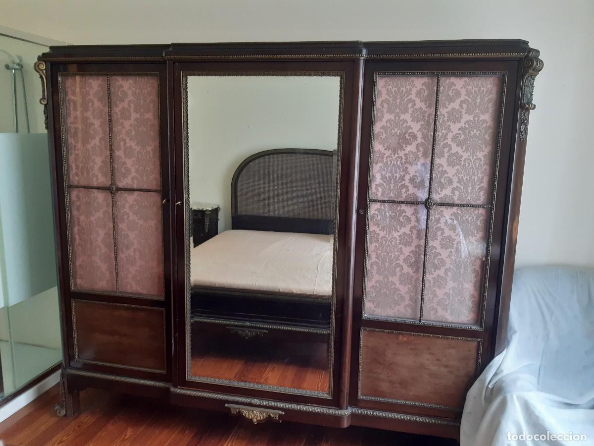 Antig&uuml;edades: Dormitorio caoba y bronce - Foto 1