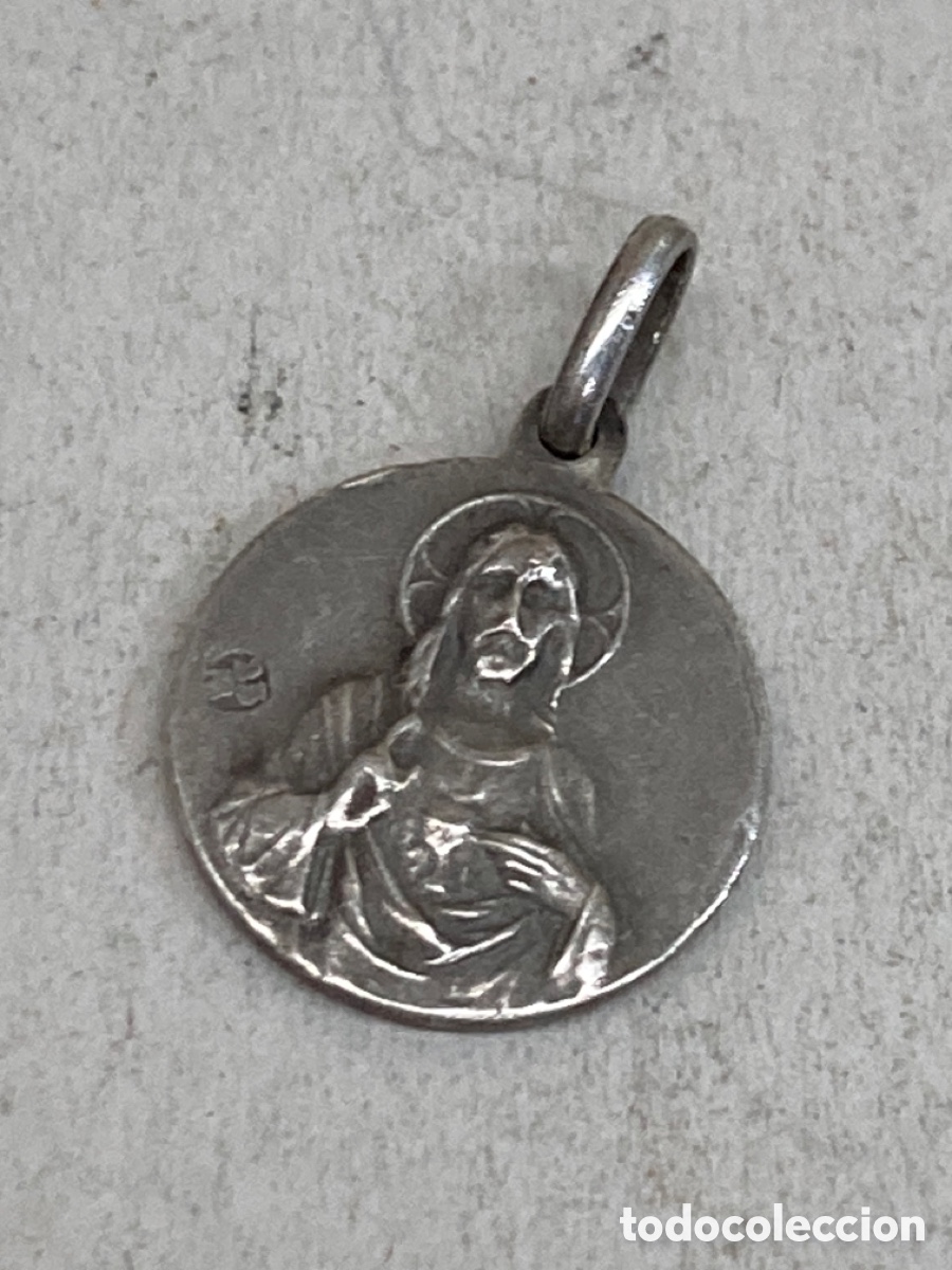 Antig&uuml;edades: Medalla de plata religiosa - Foto 1