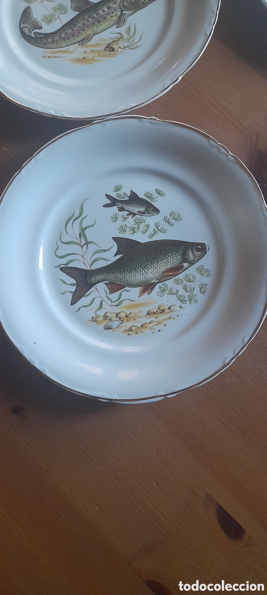 Antig&uuml;edades: 5 Platos con motivos peces - Foto 6