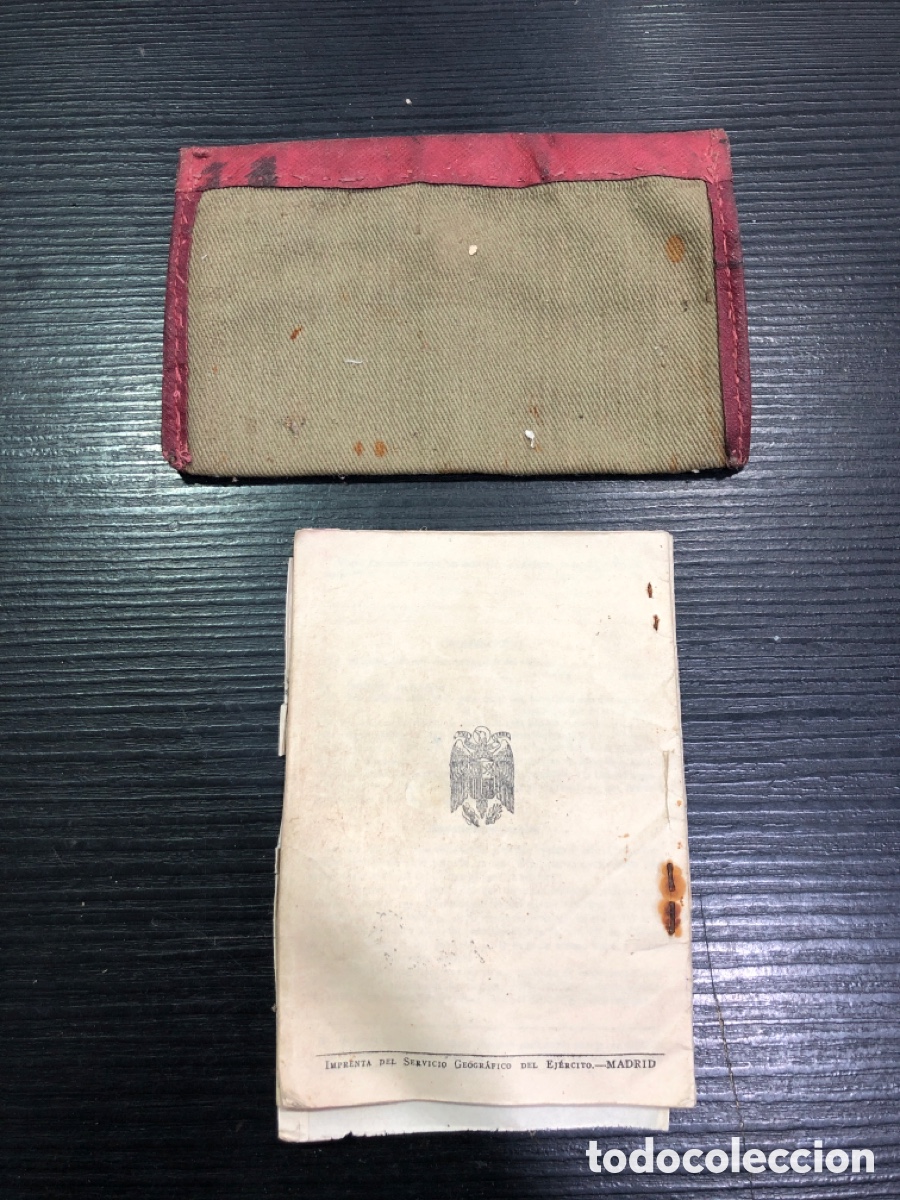 Antig&uuml;edades: Cartilla con funda Ejercito Espa&ntilde;ol (L36) - Foto 2