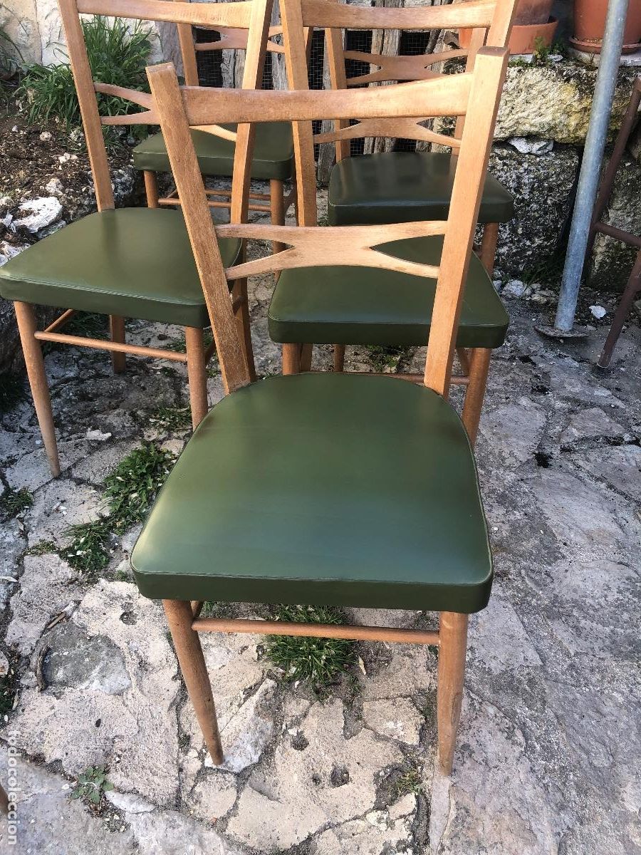 Antig&uuml;edades: 6 SILLAS MOCHOLI A&Ntilde;O 1973 - Foto 8