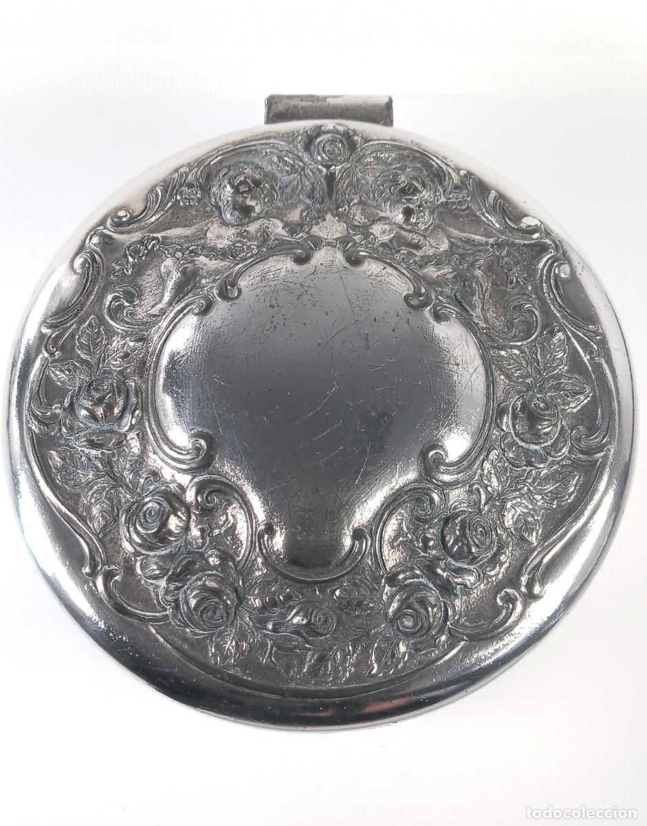 Antig&uuml;edades: Polvera plateada Wilcox Silver Plate Co. USA. - Foto 1