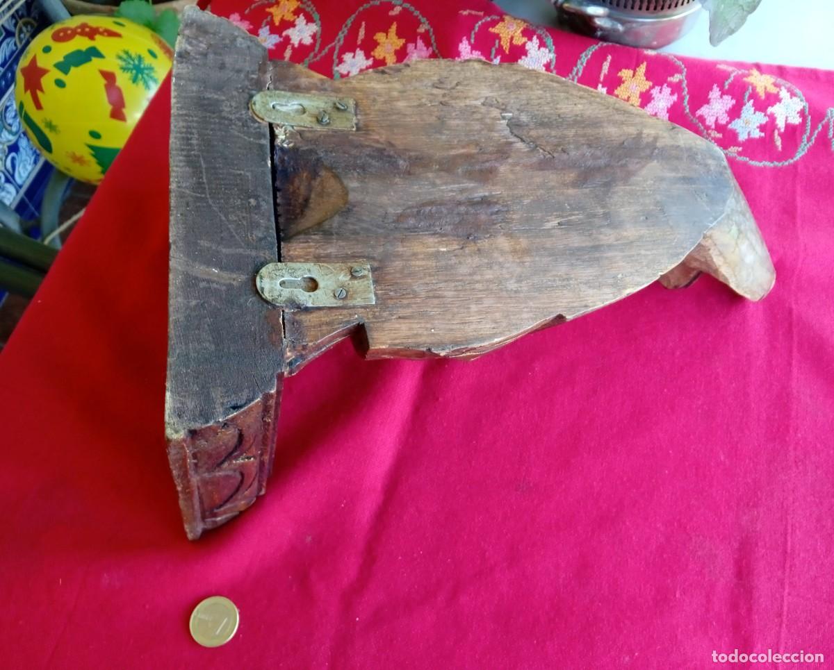Antig&uuml;edades: M&eacute;nsula antigua de madera tallada - Foto 5
