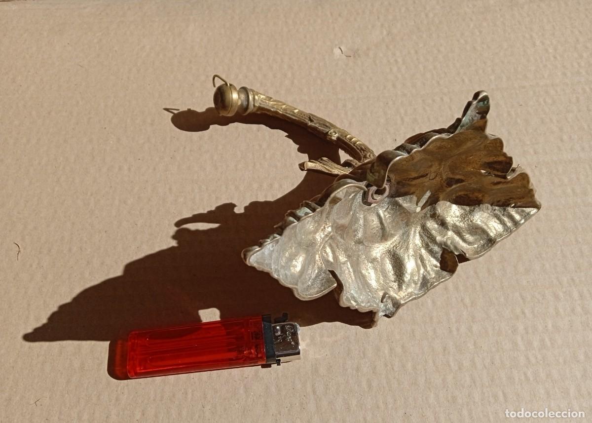 Antig&uuml;edades: Percha gancho antiguo de bronce - Foto 3