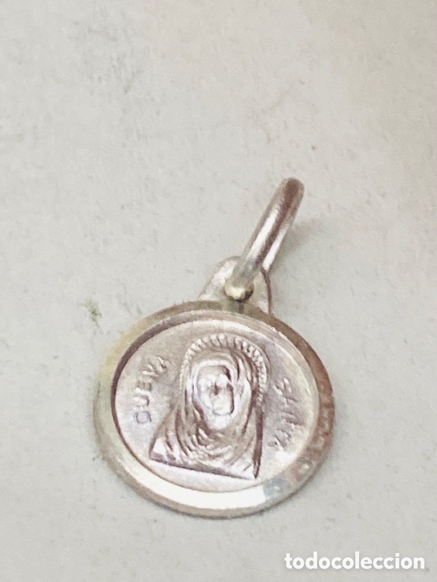 Antig&uuml;edades: Medalla de plata religiosa - Foto 1