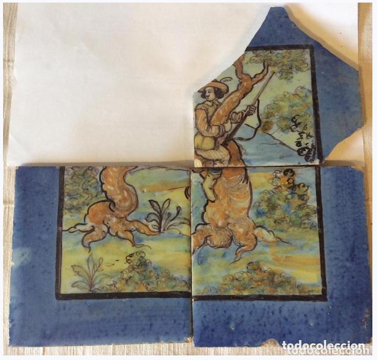 Antig&uuml;edades: AZULEJOS DE TALAVERA SIGLO XIX - Foto 1