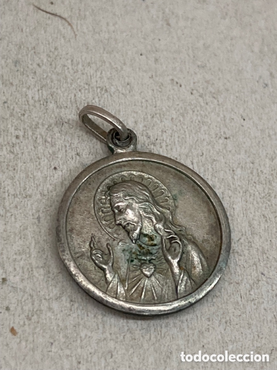 Antig&uuml;edades: Medalla de plata religiosa - Foto 1