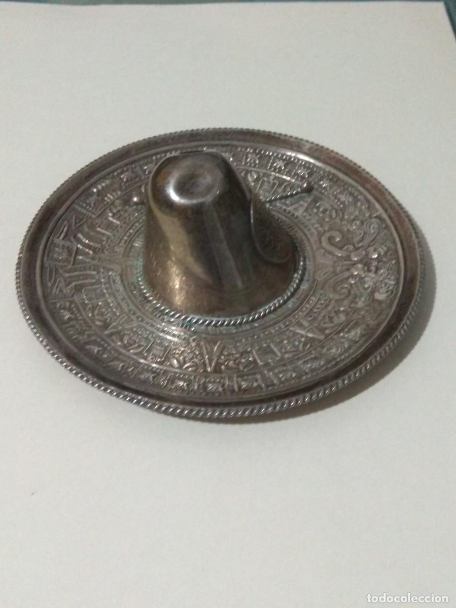 Antig&uuml;edades: SOMBRERO MEXICANO DE PLATA (CON CONTRASTE). - Foto 2