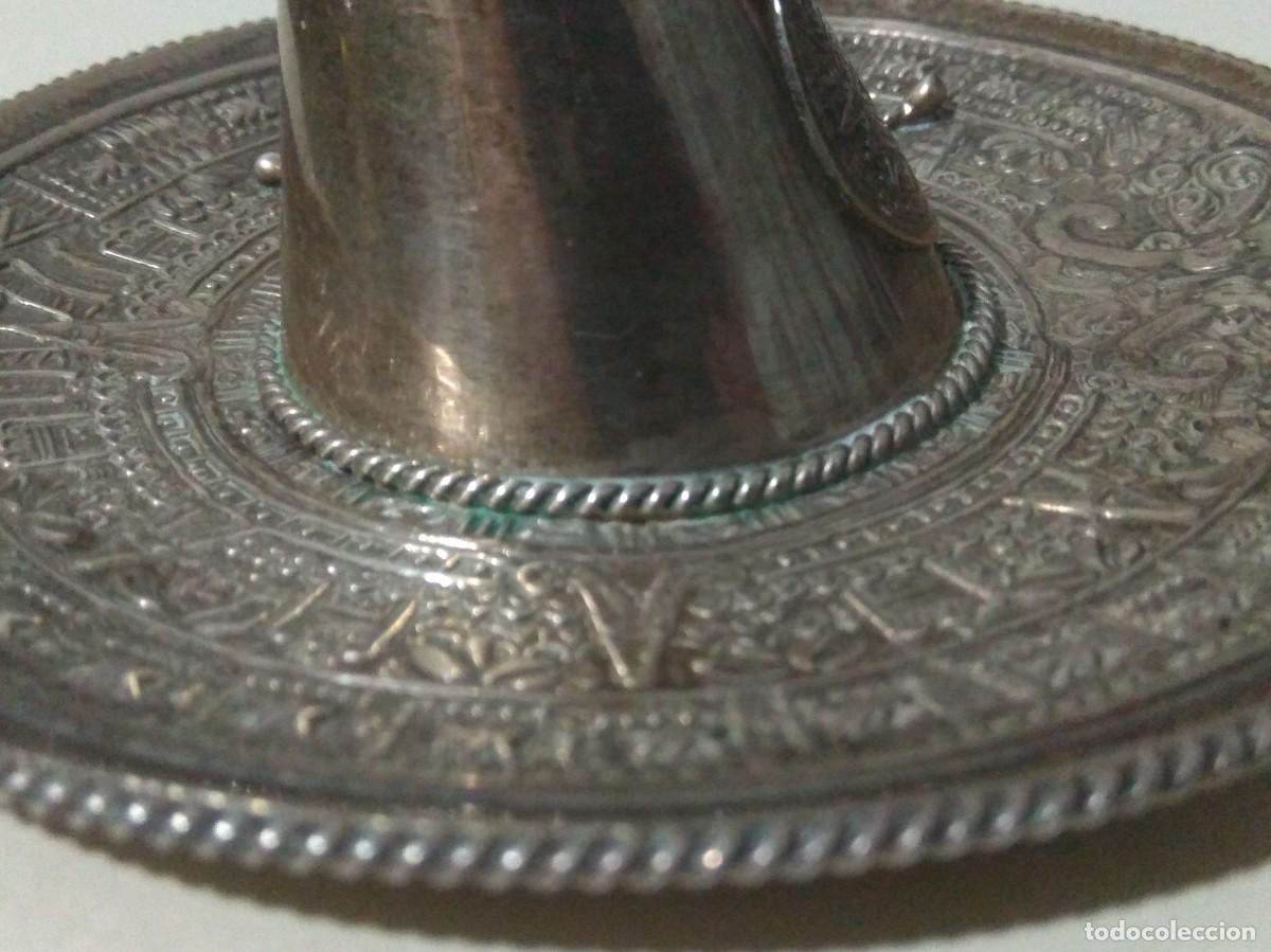Antig&uuml;edades: SOMBRERO MEXICANO DE PLATA (CON CONTRASTE). - Foto 3