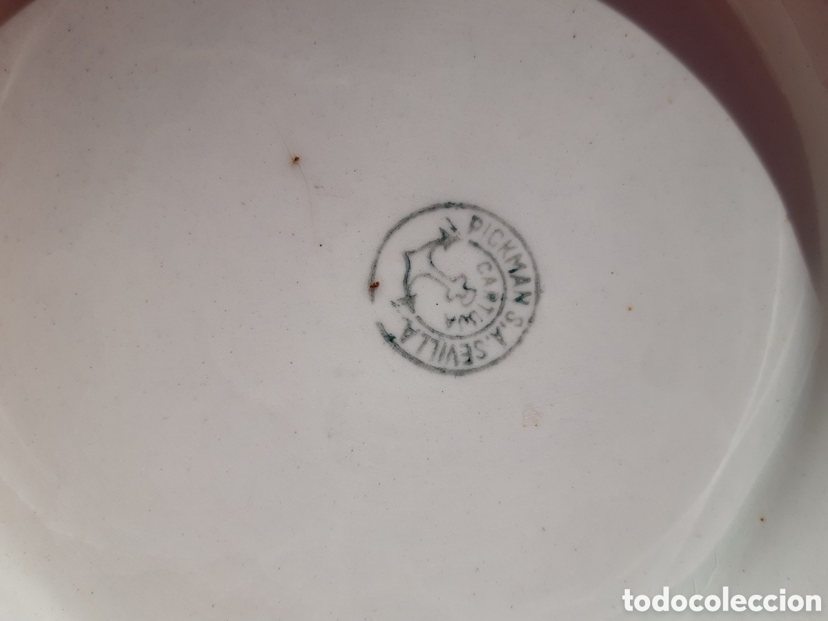 Antig&uuml;edades: FUENTE DE CERAMICA PICKMAN - Foto 6