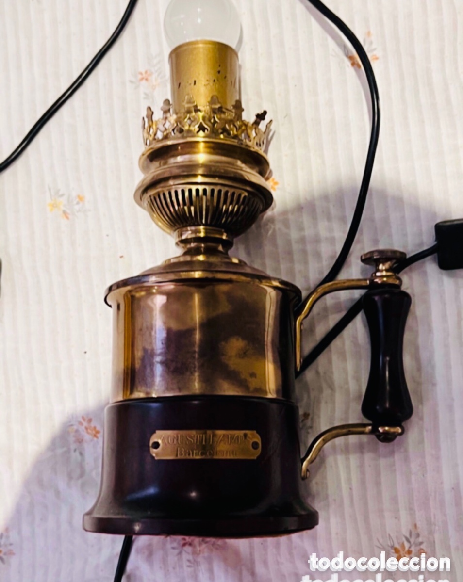 Aspirar Yo Reflexión preciosa lámpara de bronce de agusti lamps barc - Buy Antique lamps on  todocoleccion