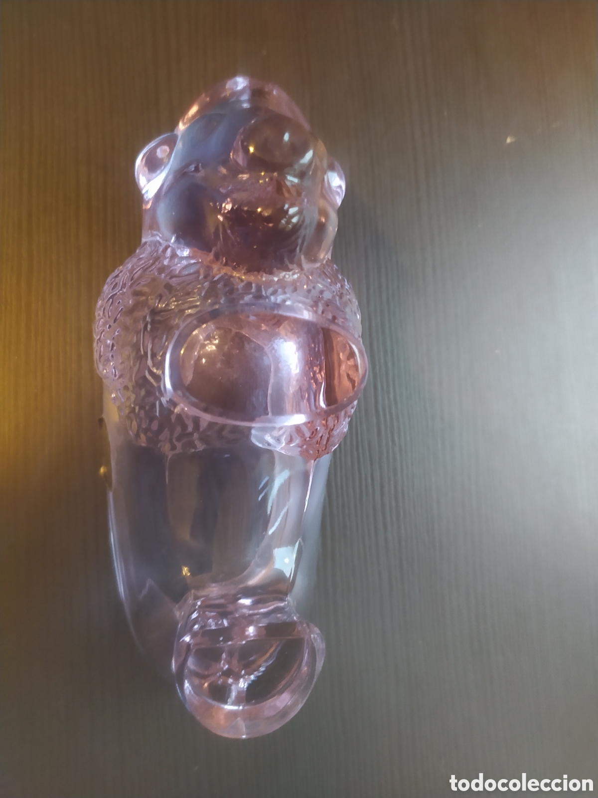 Antig&uuml;edades: Cenicero de cristal bisonte incrisa - Foto 4