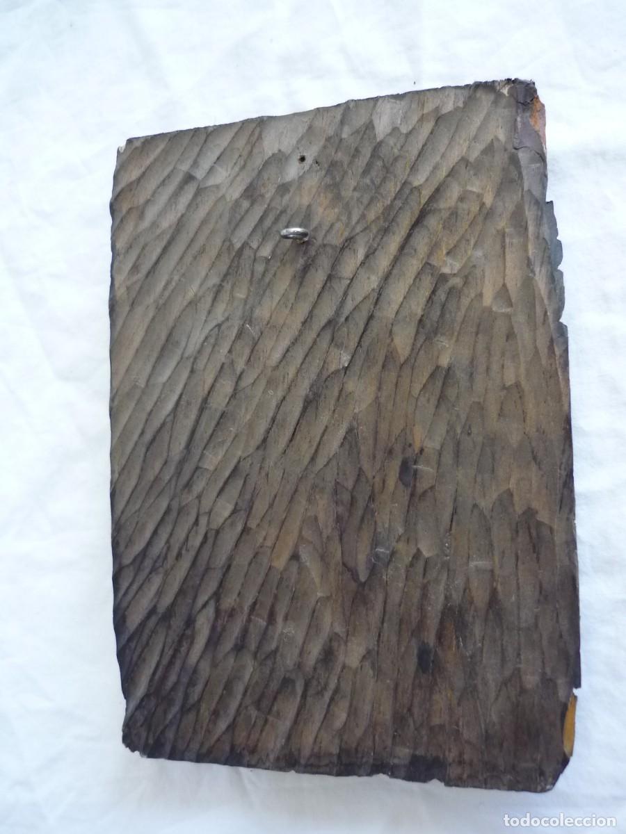 Antig&uuml;edades: Talla rostro de mujer en madera - Foto 5