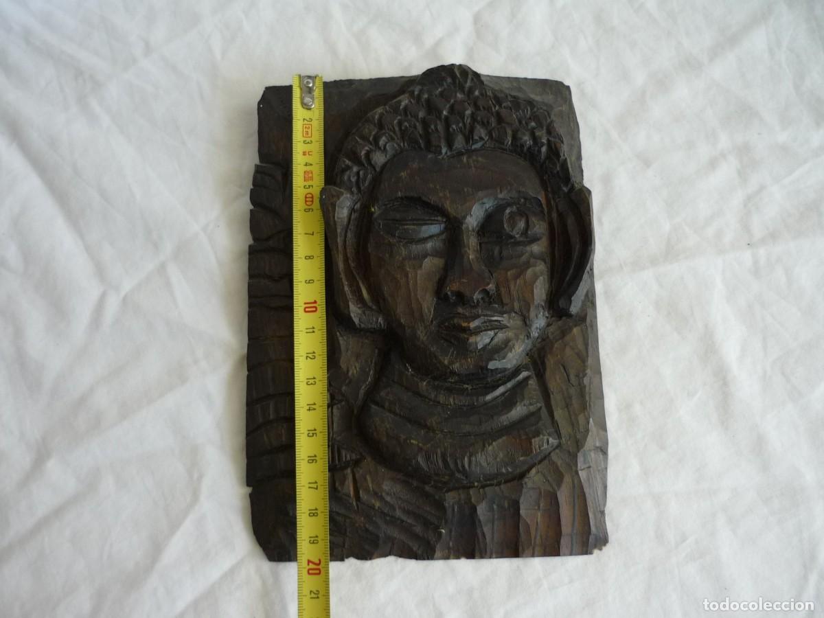 Antig&uuml;edades: Talla rostro de mujer en madera - Foto 6