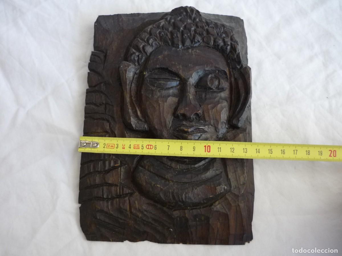 Antig&uuml;edades: Talla rostro de mujer en madera - Foto 7
