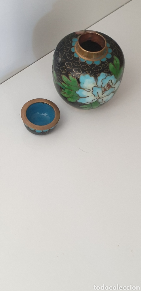 Antig&uuml;edades: TIBOR MINIATURA EN CLOISONNE - Foto 2