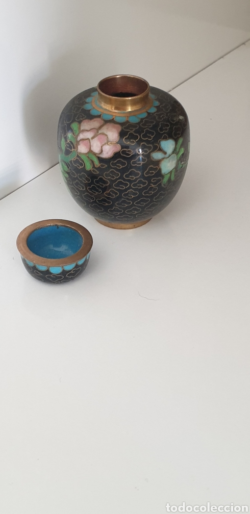 Antig&uuml;edades: TIBOR MINIATURA EN CLOISONNE - Foto 3