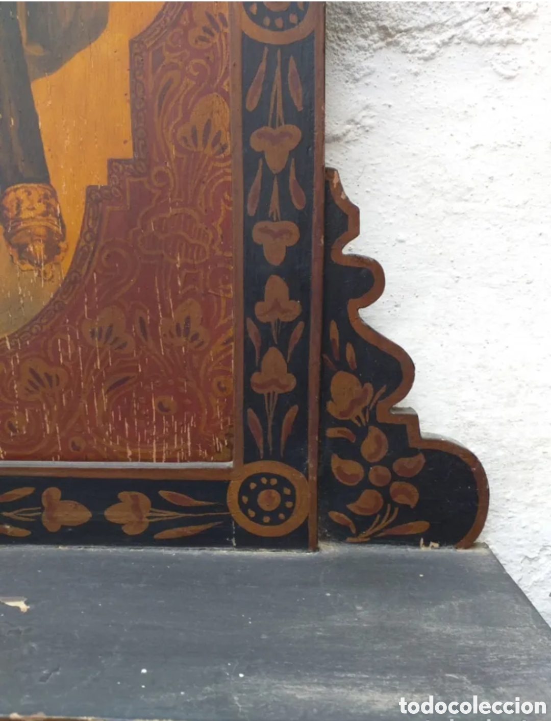 Antig&uuml;edades: Antigua capilla de madera con la imagen del Gran Poder pintado al oleo - Foto 6