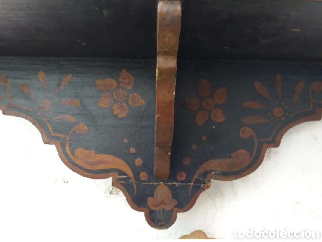 Antig&uuml;edades: Antigua capilla de madera con la imagen del Gran Poder pintado al oleo - Foto 7