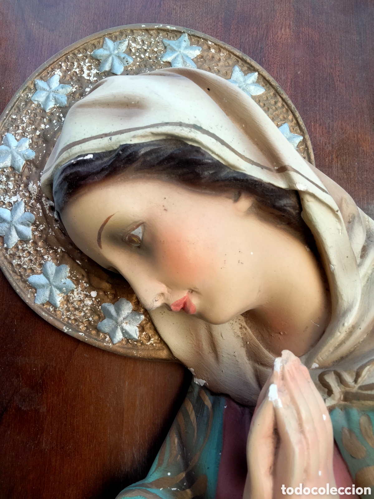 Antig&uuml;edades: Virgen de pared - Foto 3