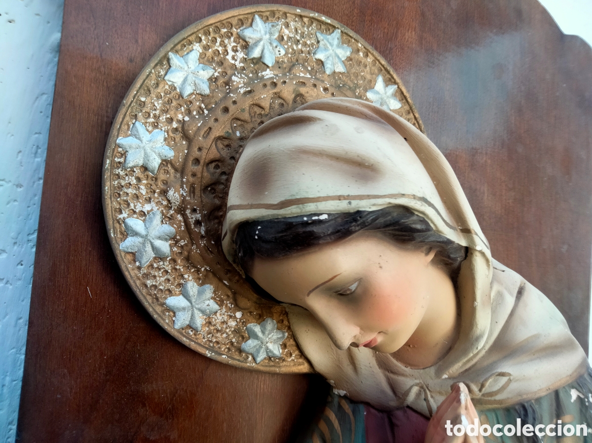 Antig&uuml;edades: Virgen de pared - Foto 7