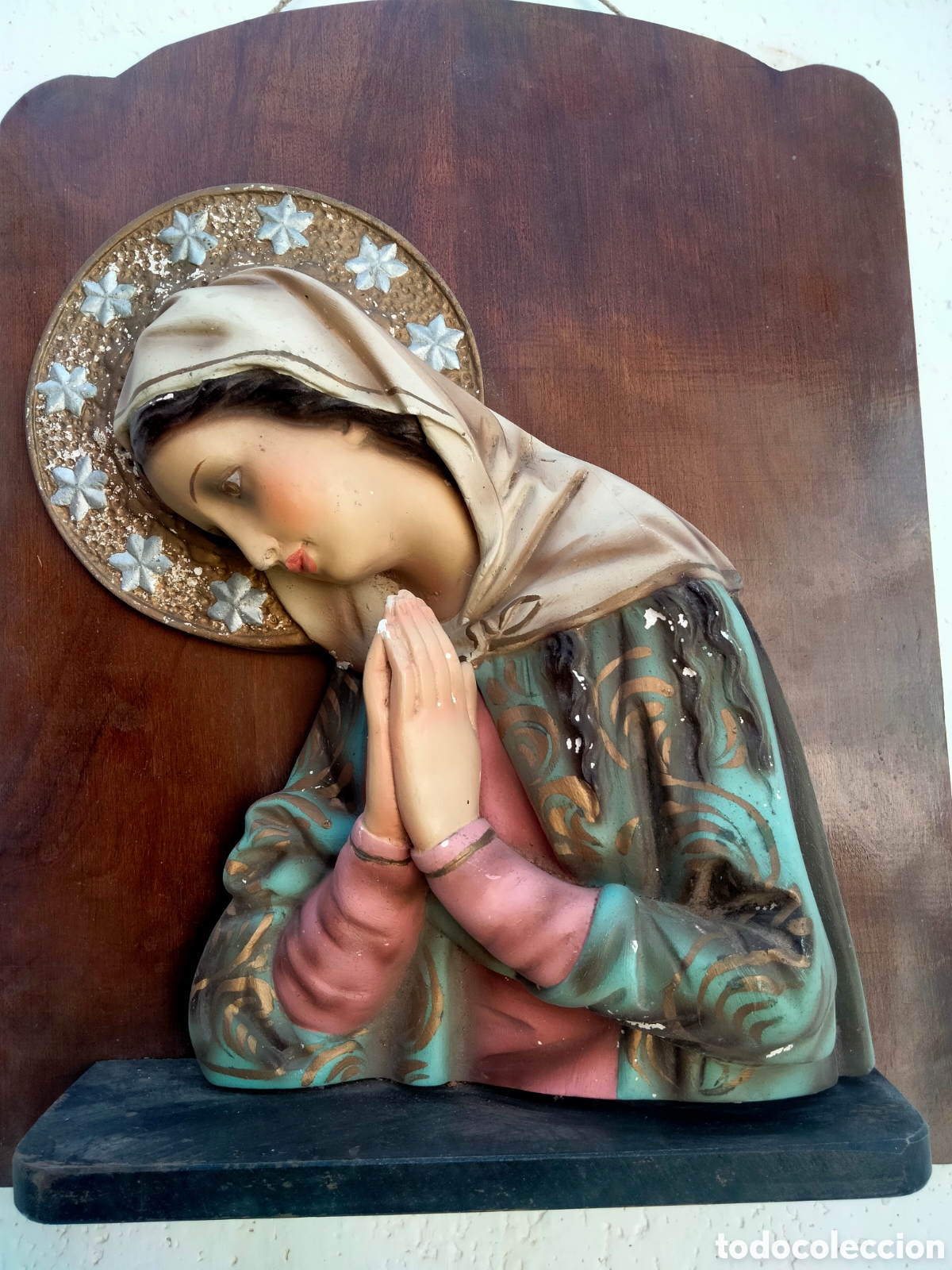 Antig&uuml;edades: Virgen de pared - Foto 1