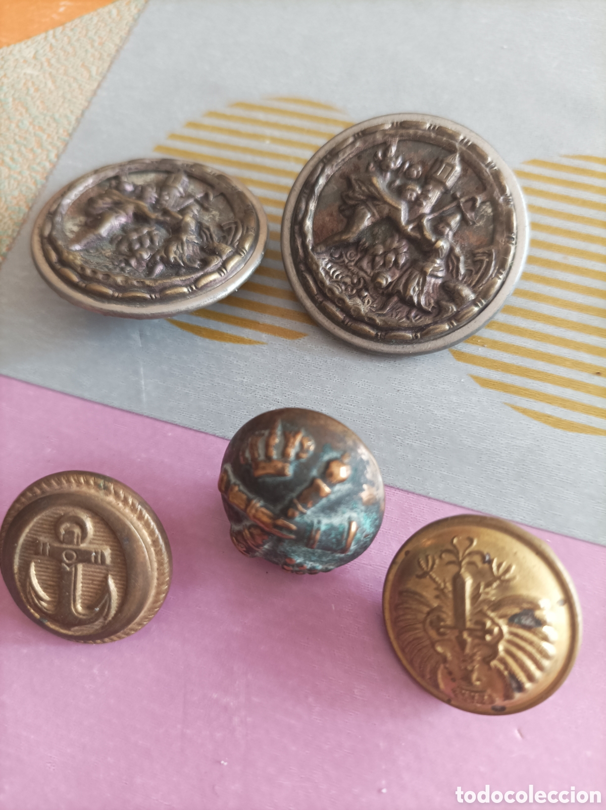 2 botones joya antiguos - Compra venta en todocoleccion