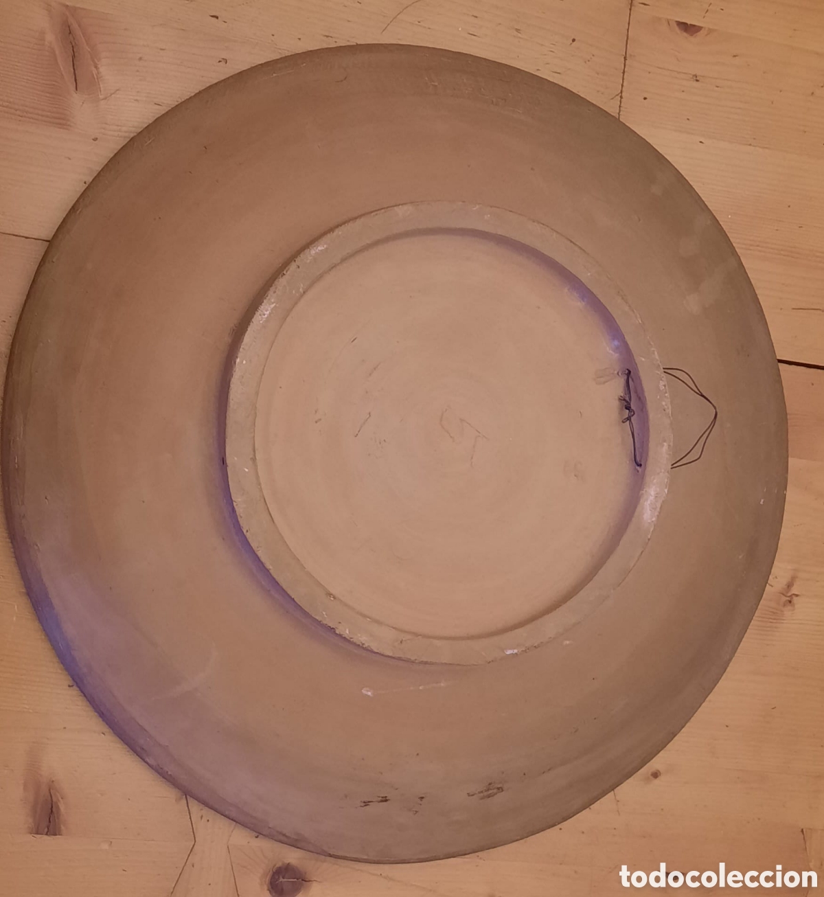 Antig&uuml;edades: Plato pintado a mano - Foto 5