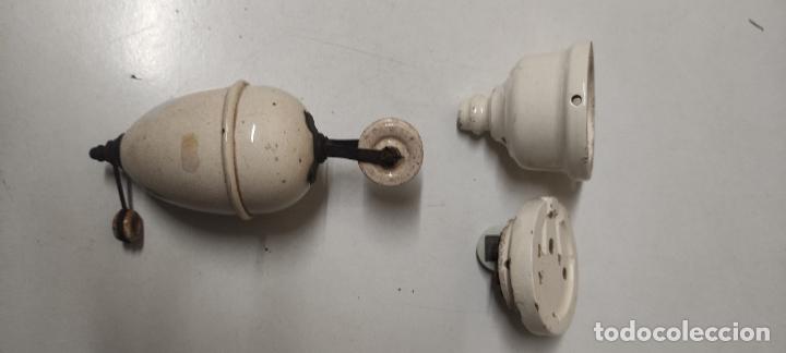 Antig&uuml;edades: ANTIGUO CONJUNTO DE POLEA PARA LAMPARA - Foto 2