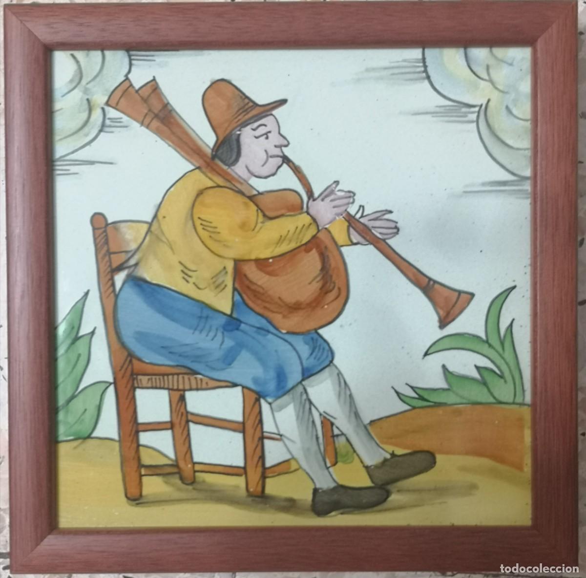 Antig&uuml;edades: 4 Baldosas/azulejos de oficios - Foto 2