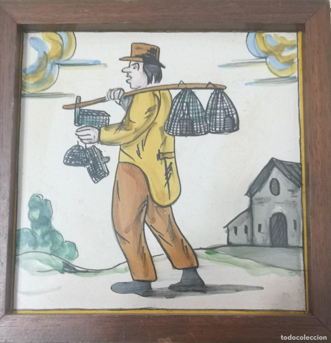 Antig&uuml;edades: 4 Baldosas/azulejos de oficios - Foto 3