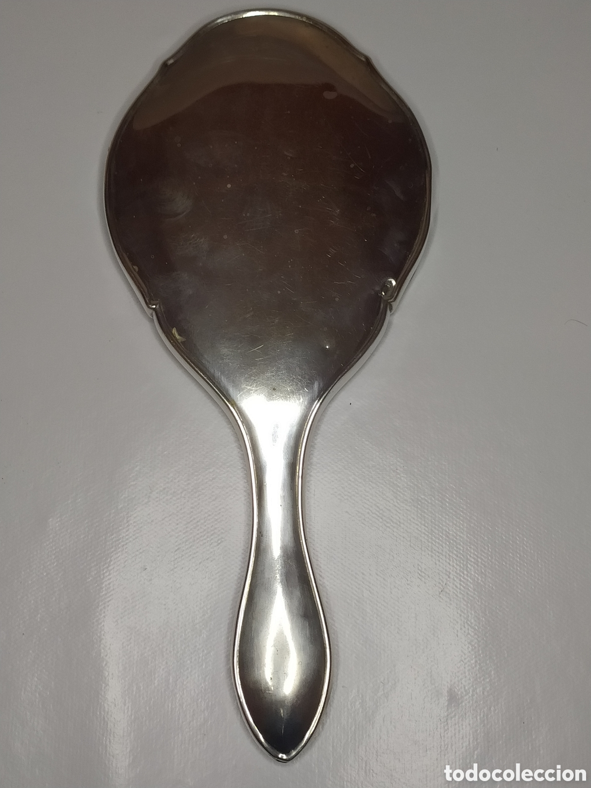 Antig&uuml;edades: Espejo de mano de plata - Foto 2