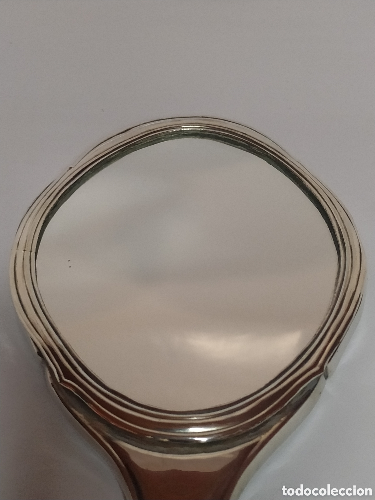 Antig&uuml;edades: Espejo de mano de plata - Foto 4