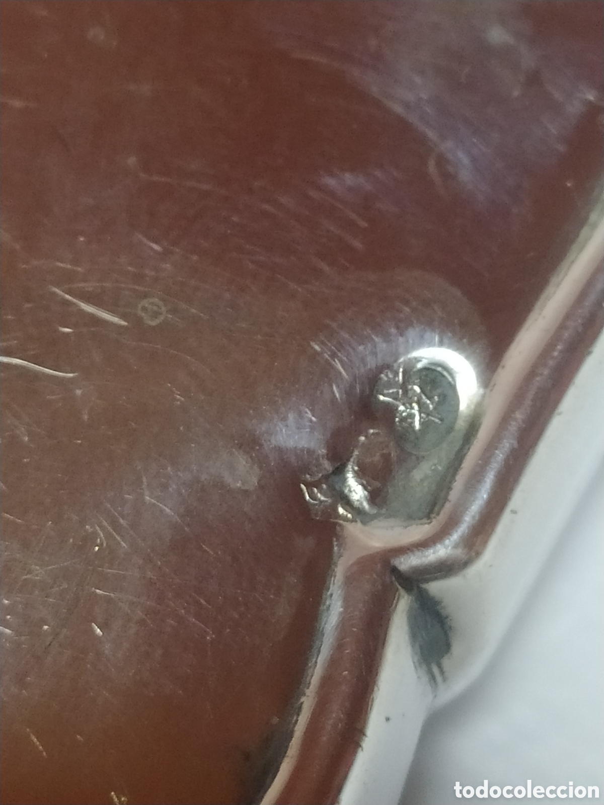 Antig&uuml;edades: Espejo de mano de plata - Foto 7