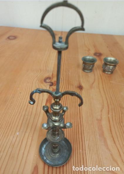 Antig&uuml;edades: LOTE DE PIEZA Y 2 ALMIREZ DE BRONCE - Foto 3