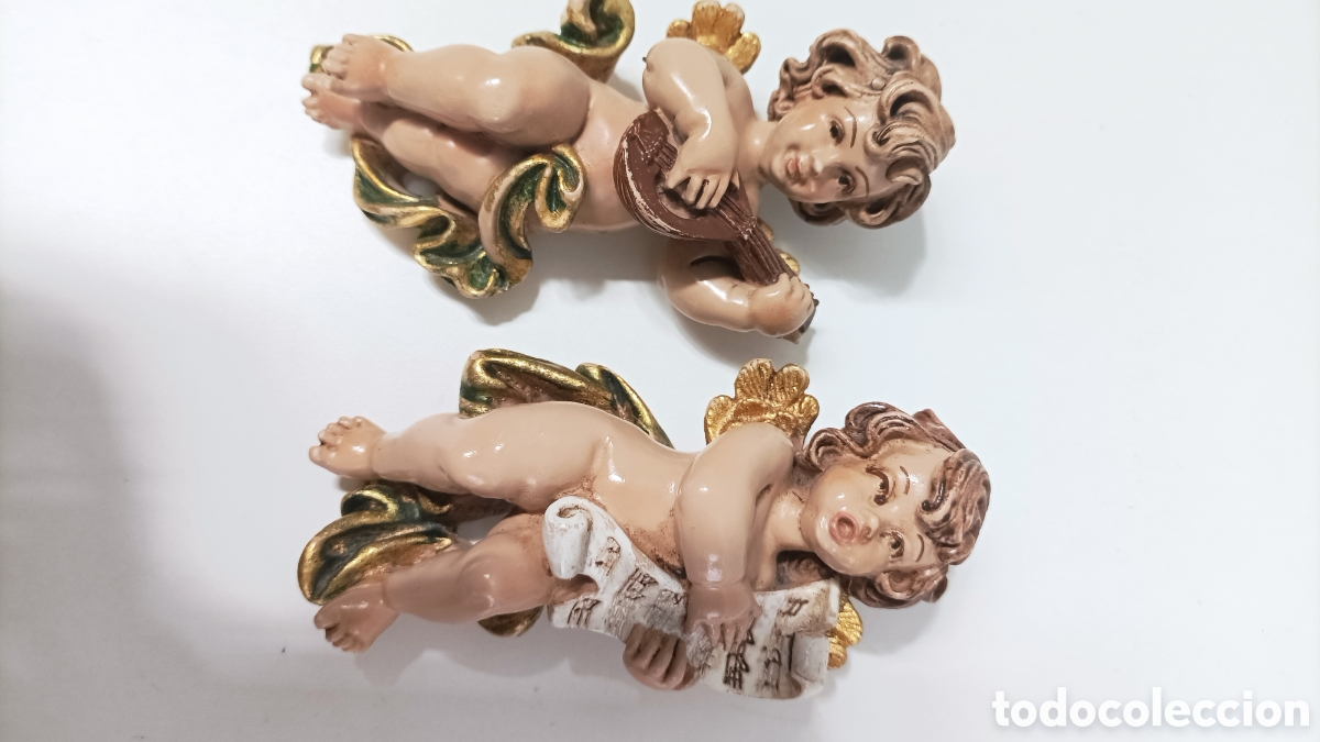 Antig&uuml;edades: Querubines o &aacute;ngeles antiguos de pasta - Foto 1